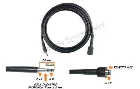 BLACK&DECKER Część zamienna do PW1400K Plus- Wąż na Szybkozłączke 5m. Kod: 3082290