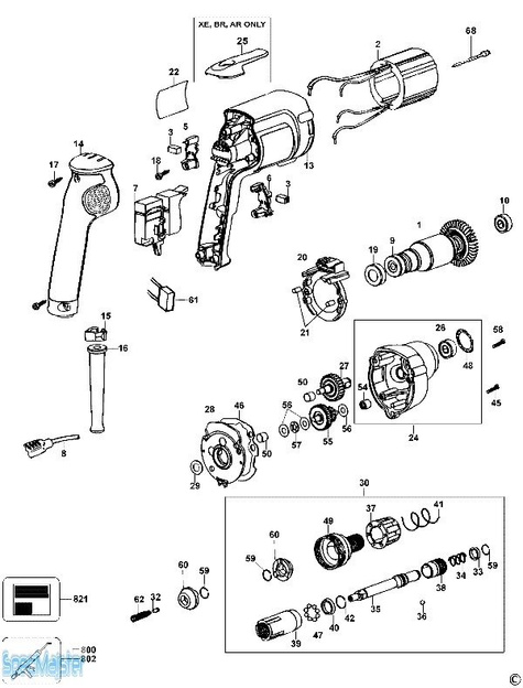 DeWALT Części zamienne do DW268K.