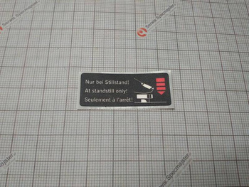 BOSCH Część zamienna do PSB 600 RPE- Tabliczka informacyjna czerwona nr. 54 Kod: 2 601 119 602