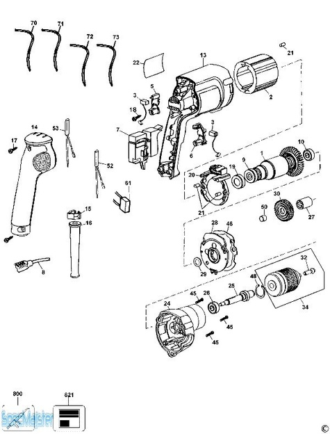 DeWALT Części zamienne do DW217.