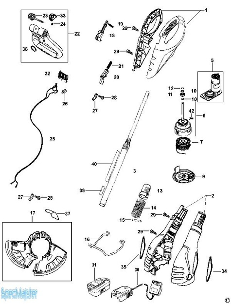 BLACK&DECKER Części zamienne do GLC2500.