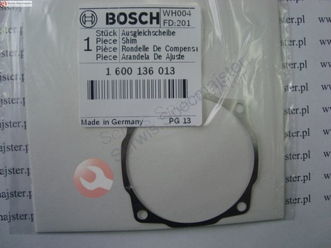 BOSCH Część zamienna do GWS 15-125 CIEX - Podkładka Regulacyjna 0,1 MM GRUBY nr. 35 Kod: 1 600 136 013
