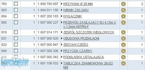 Części zamienne do GWS 24-300 J.