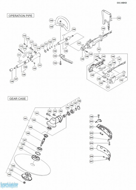 HITACHI Części zamienne do CG24EKD.