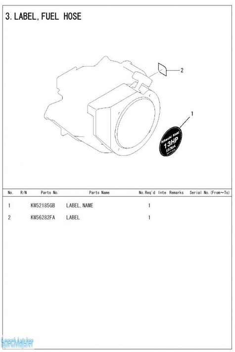 HITACHI Części zamienne do E57MA(S). Rozkładówka nr.1