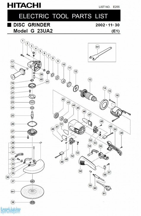 HITACHI Części zamienne do G23UA2.