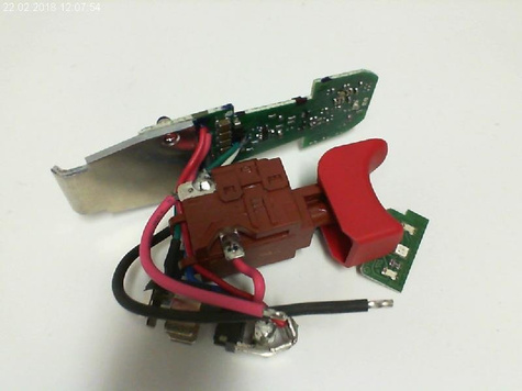 BOSCH Część zamienna do PSR 10,8 LI-2- Wyłącznik + Elektronika nr.4 Kod: 1 607 233 409