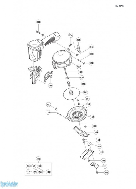 HITACHI Części zamienne do NV45AE.