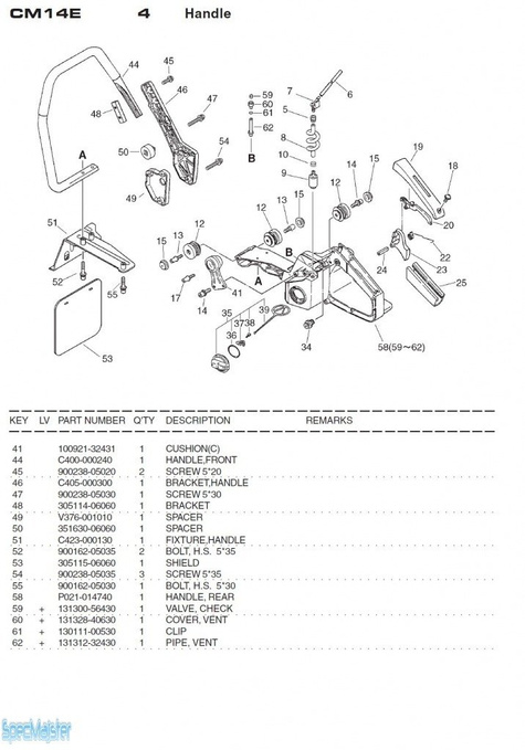 HITACHI Części zamienne do CM14E.