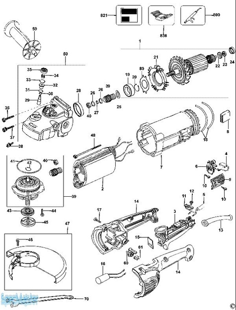 DeWALT Części zamienne do D28750.