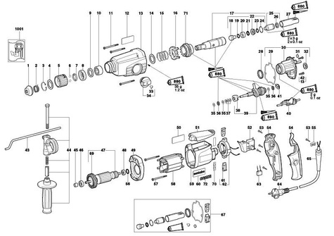 METABO Części zamienne do KHE 24 SP