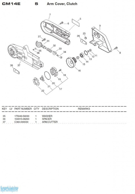 HITACHI Części zamienne do CM14E.