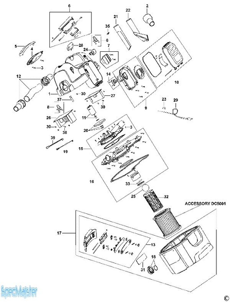 DeWALT Części zamienne do DC500.