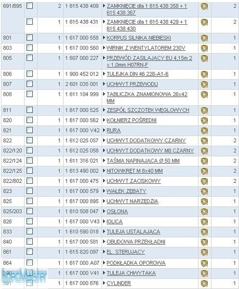 Części zamienne do GBH 2-26 DFR.