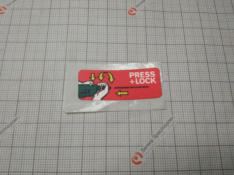 BOSCH Część zamienna do PSB 600 RE- Tabliczka informacyjna nr.52 Kod: 2 601 119 419