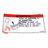 HITACHI Część zamienna do C10FSH- Nalepka ostrzegawcza nr.37 Kod: 321386