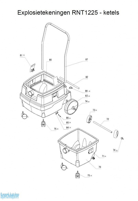 HITACHI Części zamienne do RNT1225.