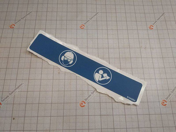 MAKITA Część zamienna do DCS520- Naklejka Nr. 108 Kod: 980114237 (zam. 810449-4)